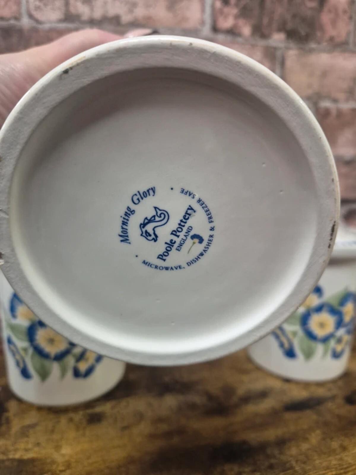 Poole Pottery 'Morning glory' ceramic jar set