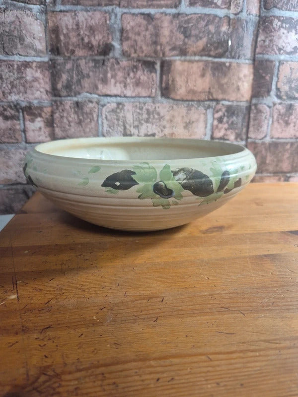 Vintage hand painted ceramic bowl