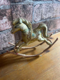 Vintage Embroidered Rocking Horse Ornament
