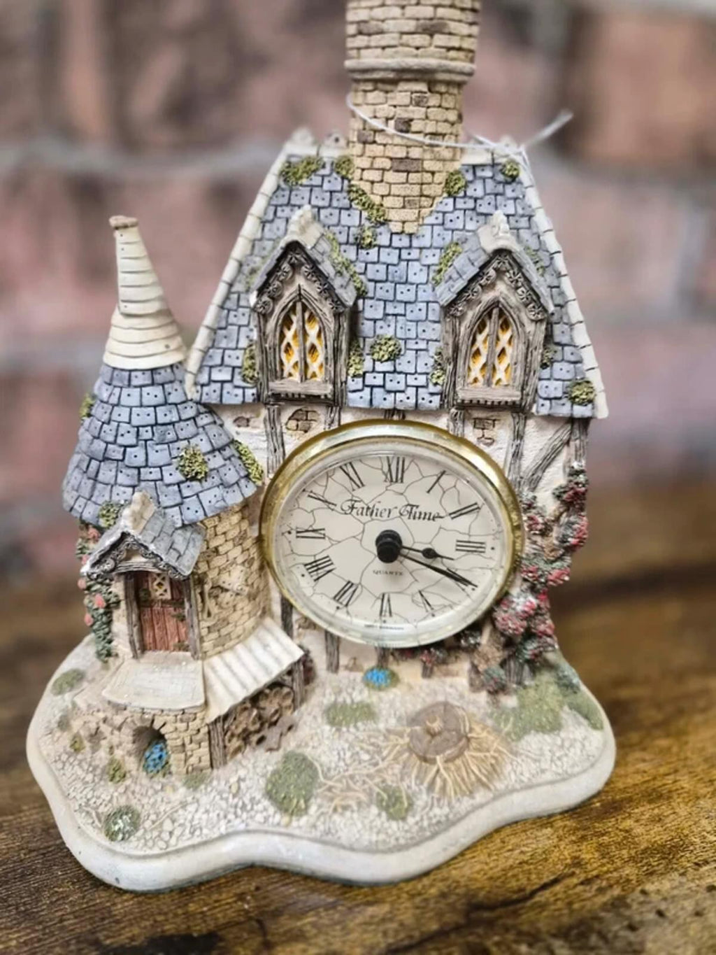 The Farmhouse Clock by Father Time Vintage Ornament