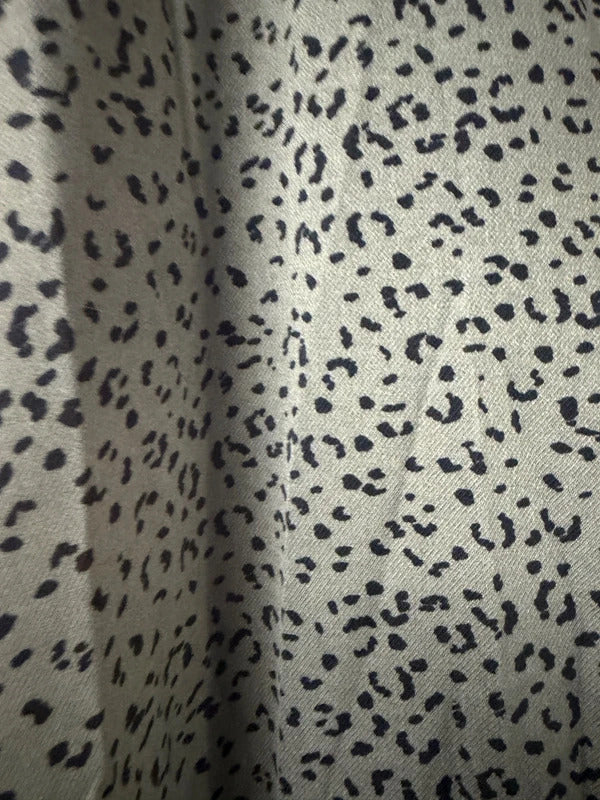 Peacocks Khaki Leopard Trousers - Size 14