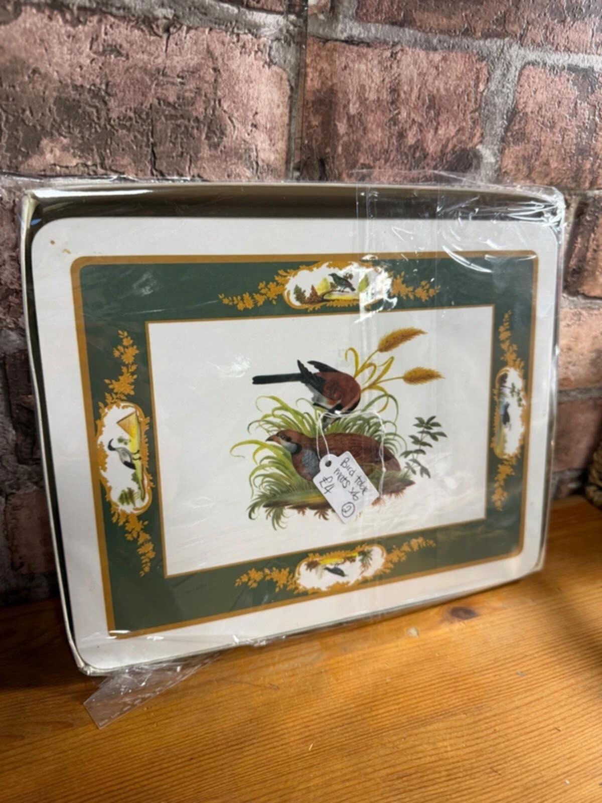 Vintage Bird Placemats x 6