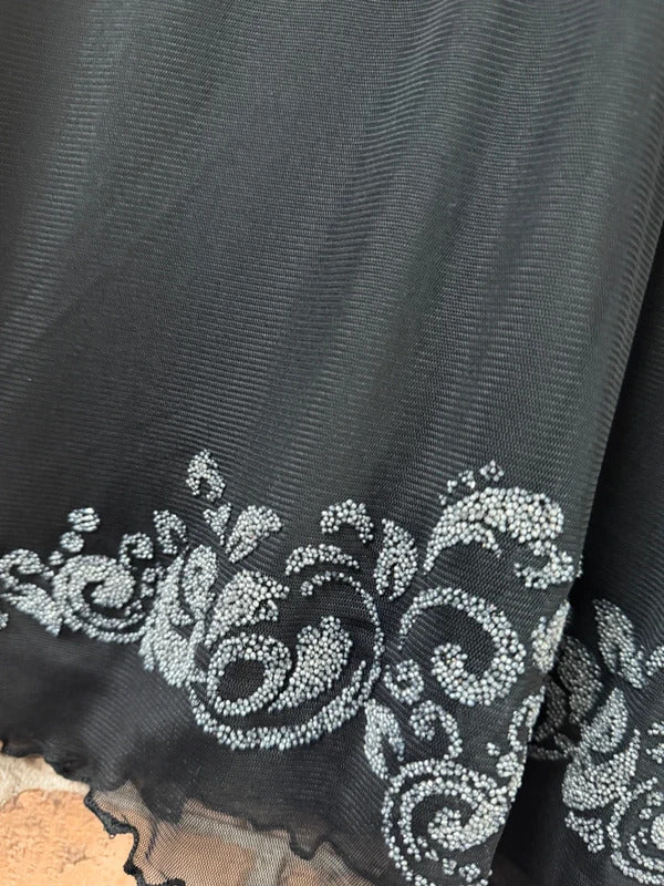 Julipa Black and Silver Top - Size 14