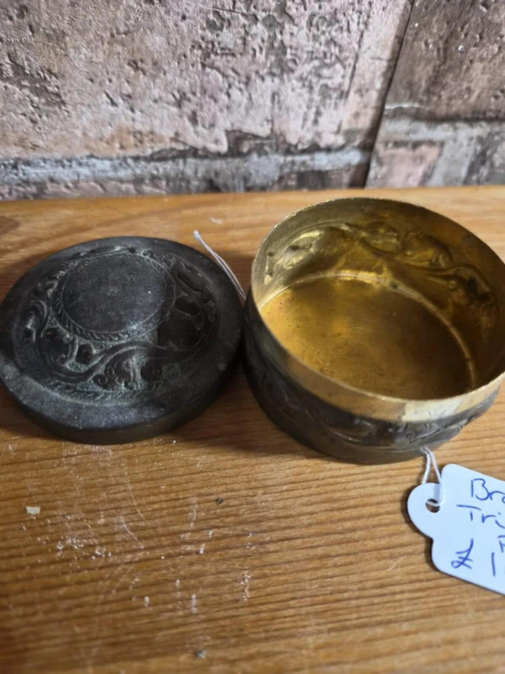 Antique Brass Trinker Box