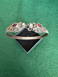 Sterling Silver Dragon Open Bangle