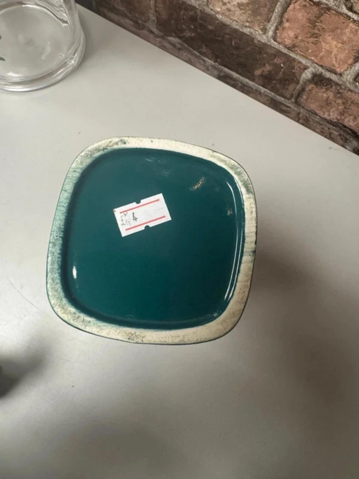 Vintage Teal Handless Jug