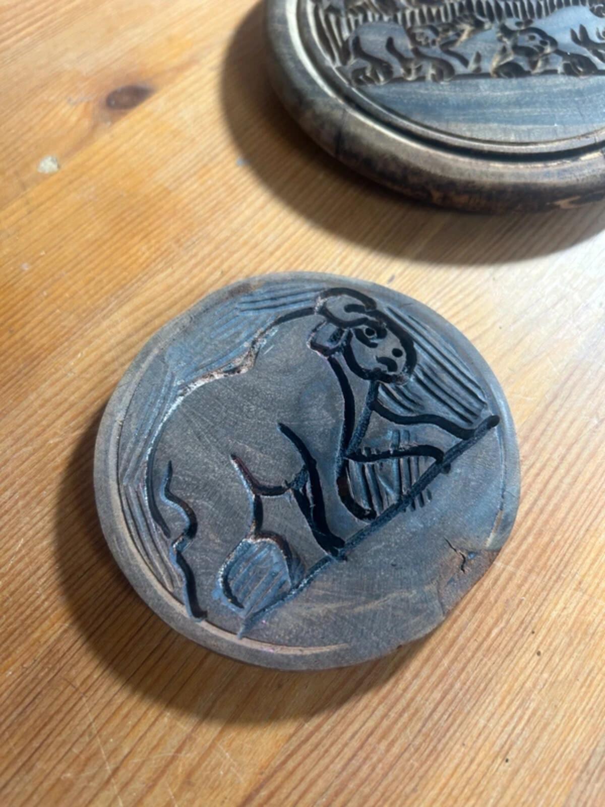 Wooden African Coasters In Storage - Set of Six
