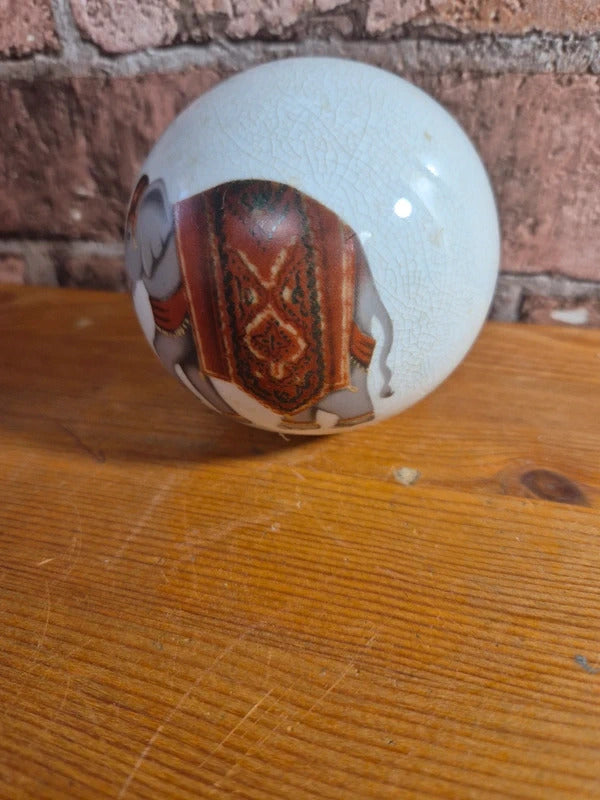 Vintage ceramic elephant ball