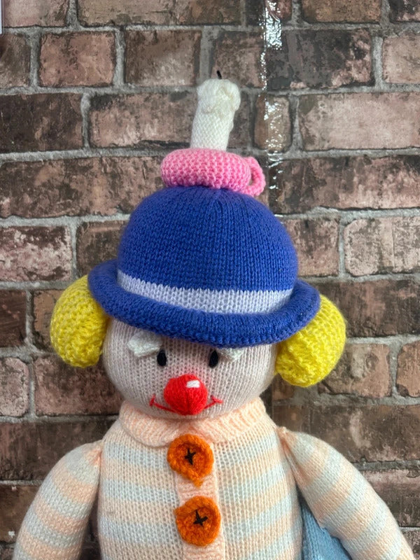 Knitted Clown Toy