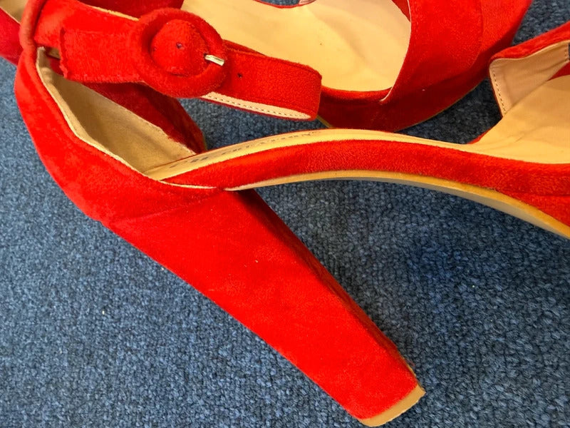 C.H Creation Red Heels - Size 5 UK
