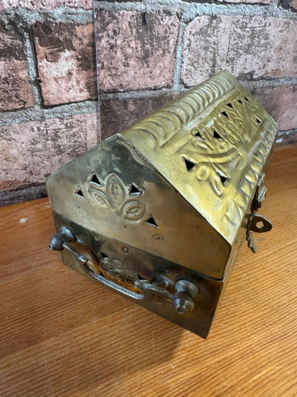 Vintage Brass Trinket Box