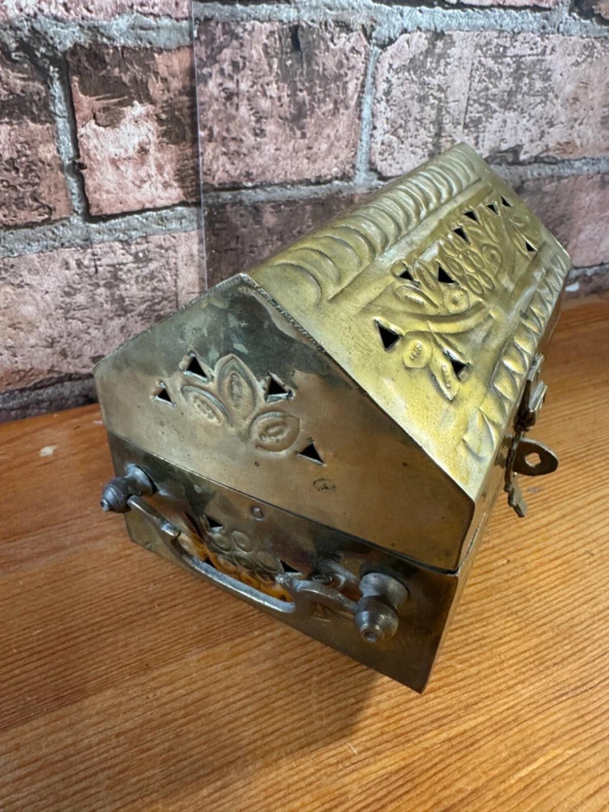 Vintage Brass Trinket Box