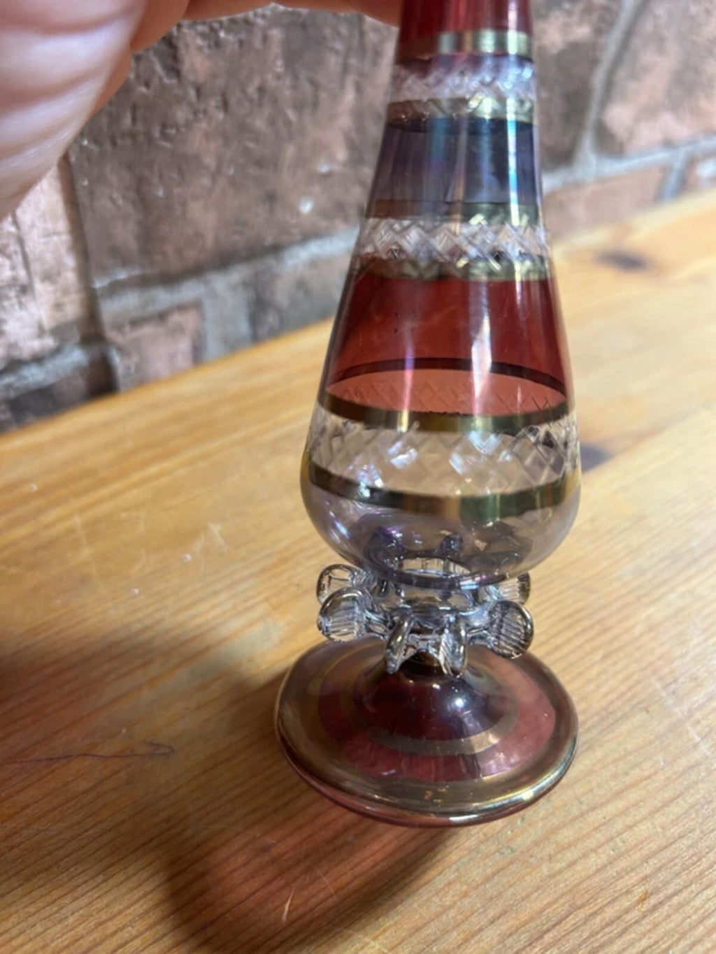 Egyptian Glass Style Perfume Bottle