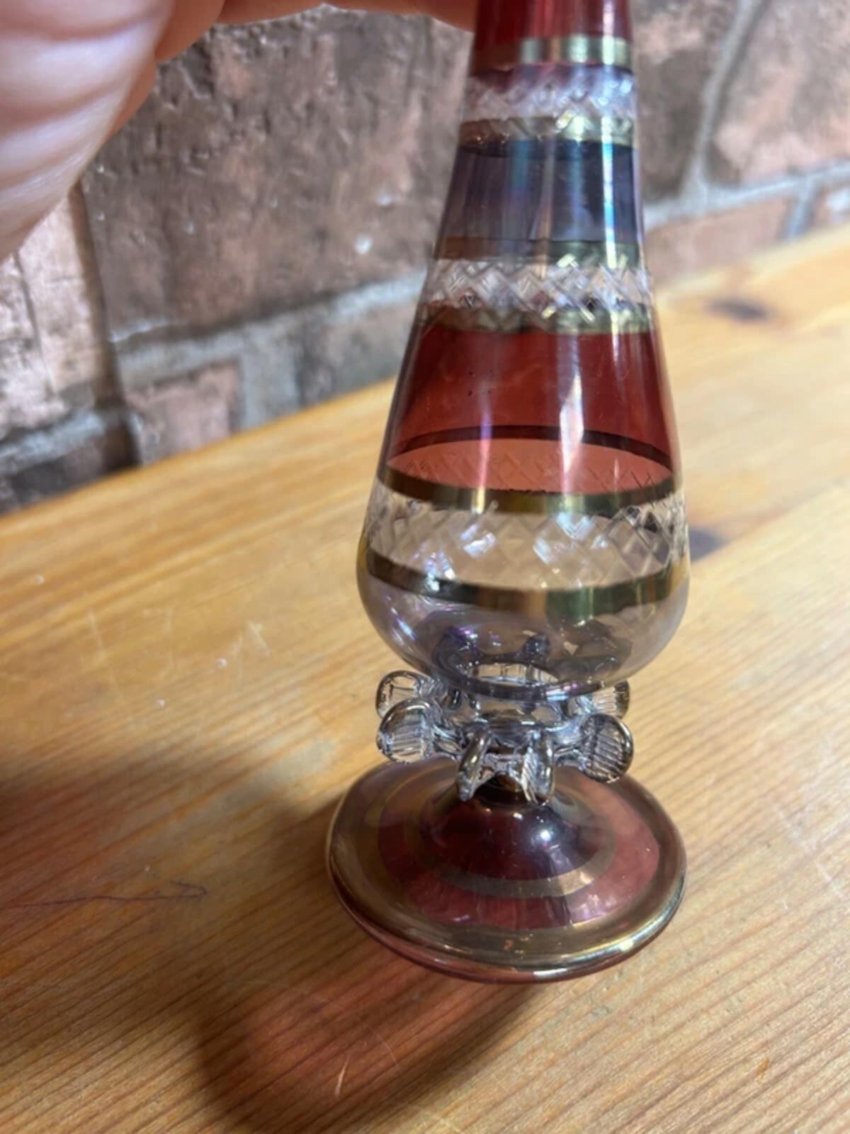 Egyptian Glass Style Perfume Bottle