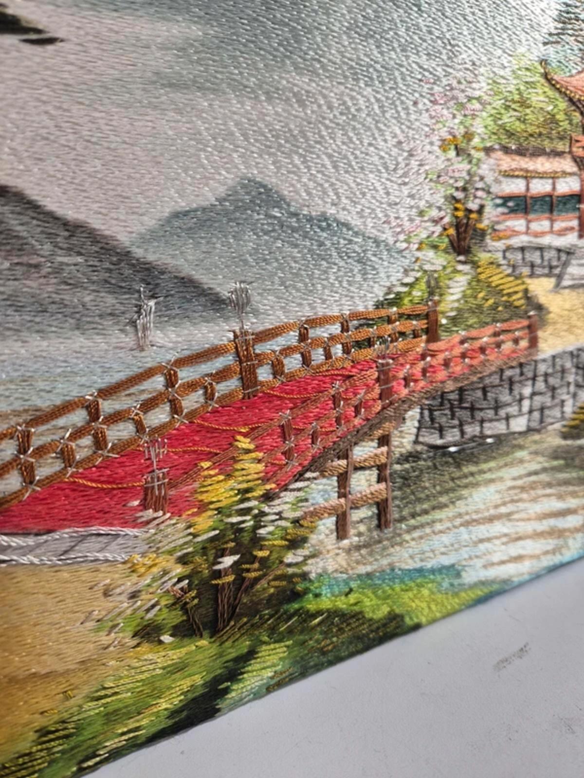 Oriental Silk picture - unframed