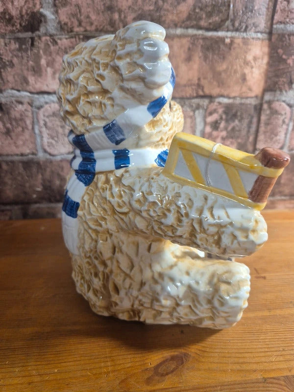 Vintage Leonardo football supporter teddy money box
