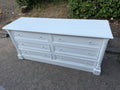 Solid Pine White Large Chest of Drawers/ Sideboard