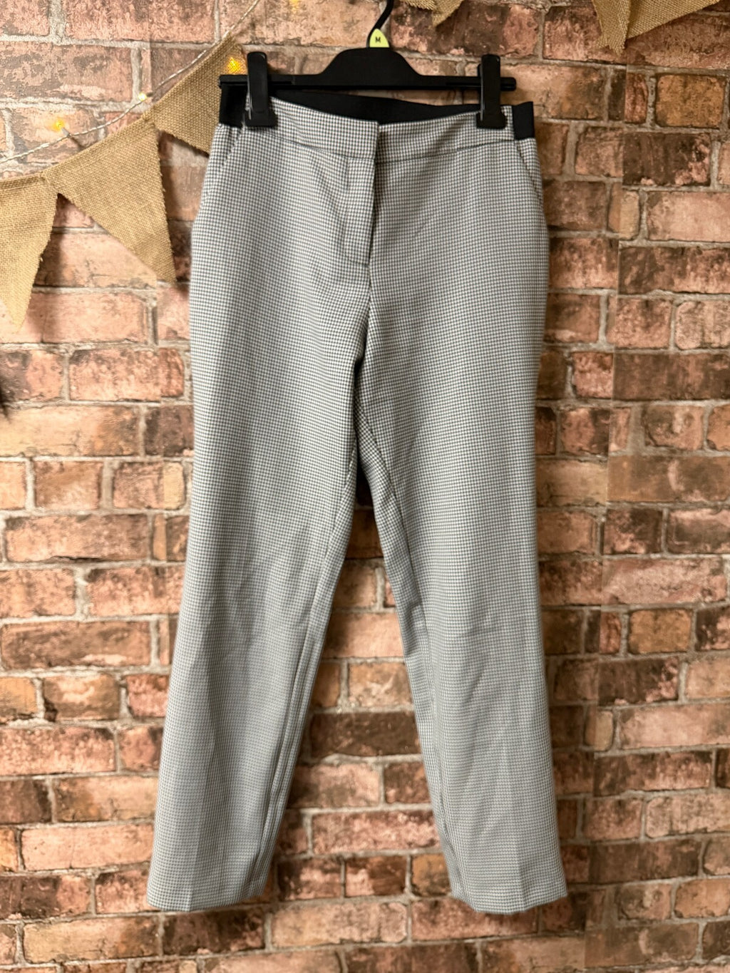 Primark Dogtooth Trousers - Size 8