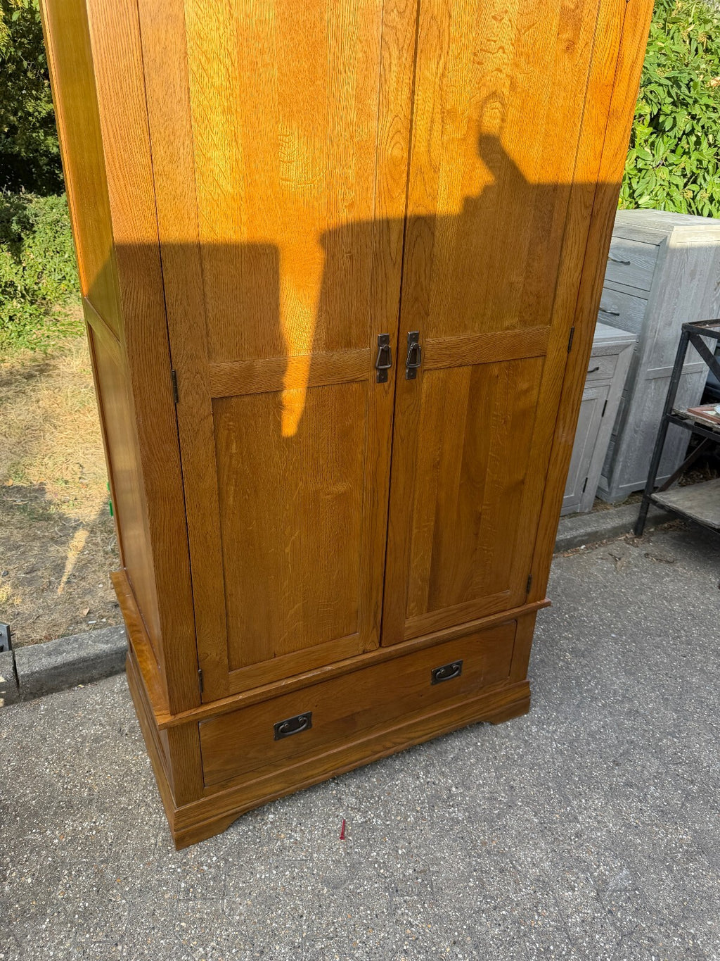 Solid Oak Furnitureland Wardrobe