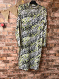 Papaya Turtleneck Mesh Dress - Size 12