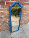 Blue Wooden Vintage Mirror