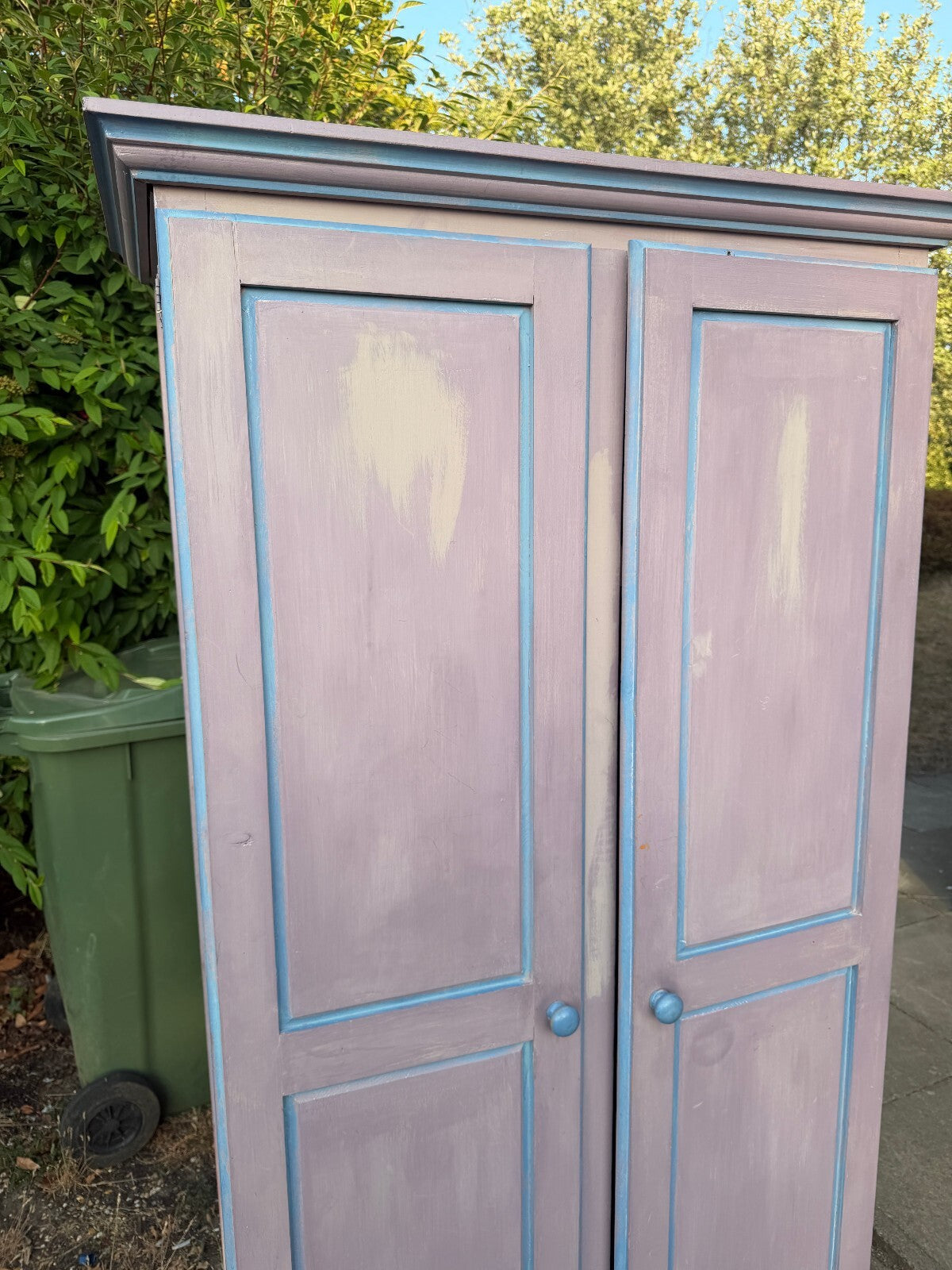 Solid Pine Lilac Wardrobe