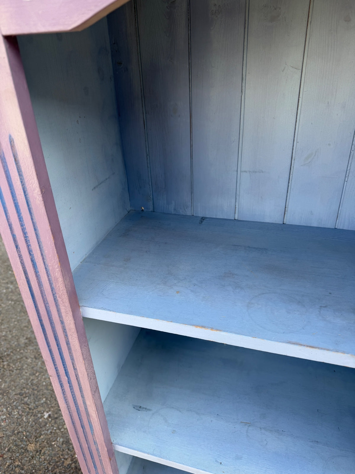 Solid Pine Lilac Bookcase