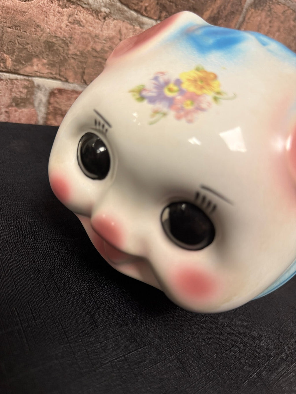 Kitsch Ceramic Pig Money Box