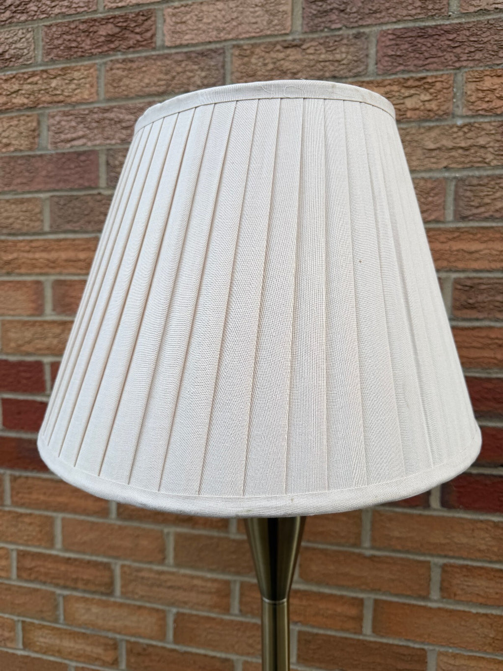 Brass Vintage Standing Lamp with Shade