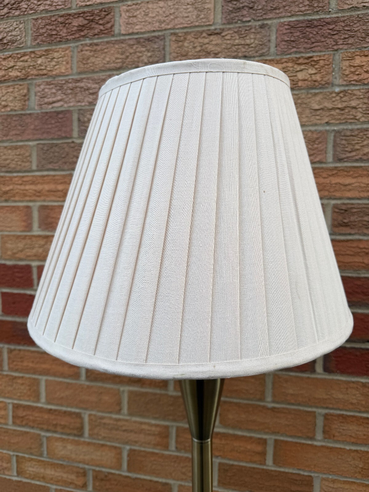 Brass Vintage Standing Lamp with Shade