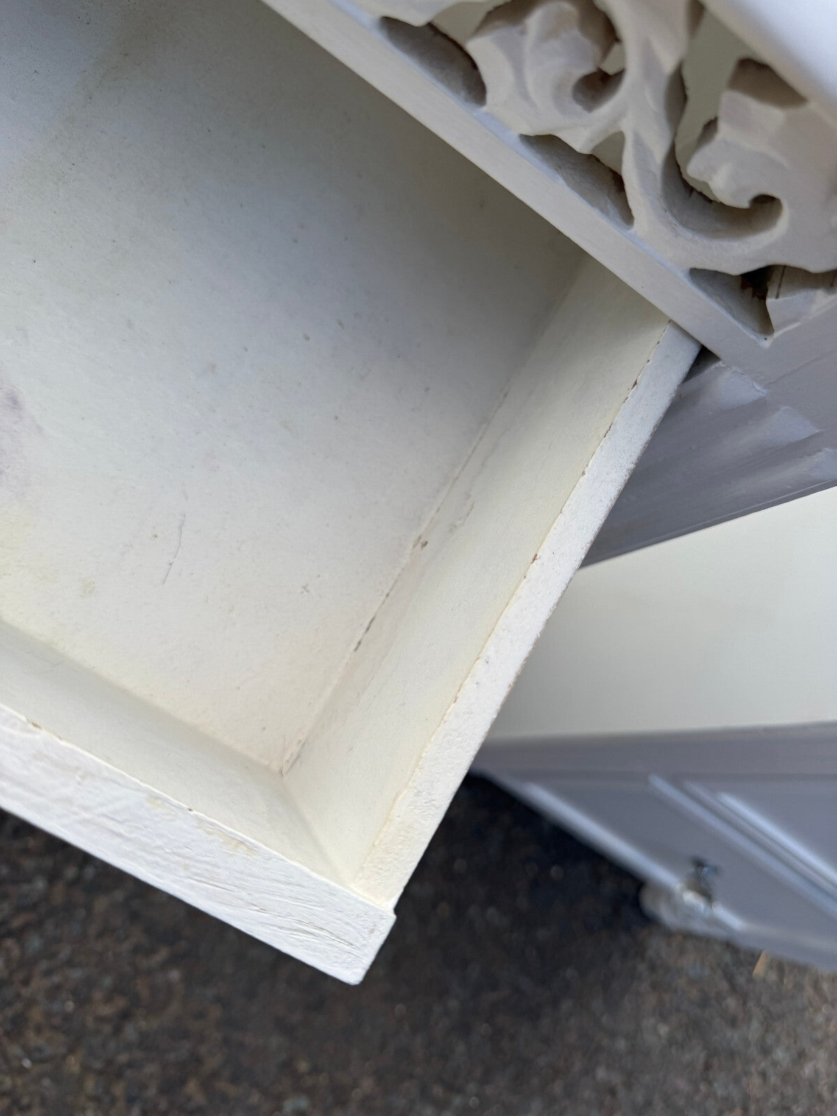 Pair of Wooden White Bedside Cabinets