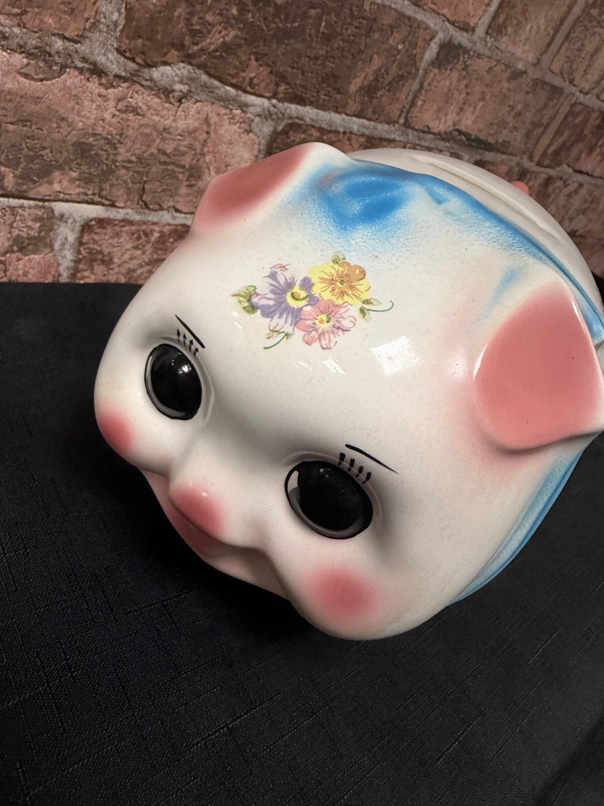 Kitsch Ceramic Pig Money Box