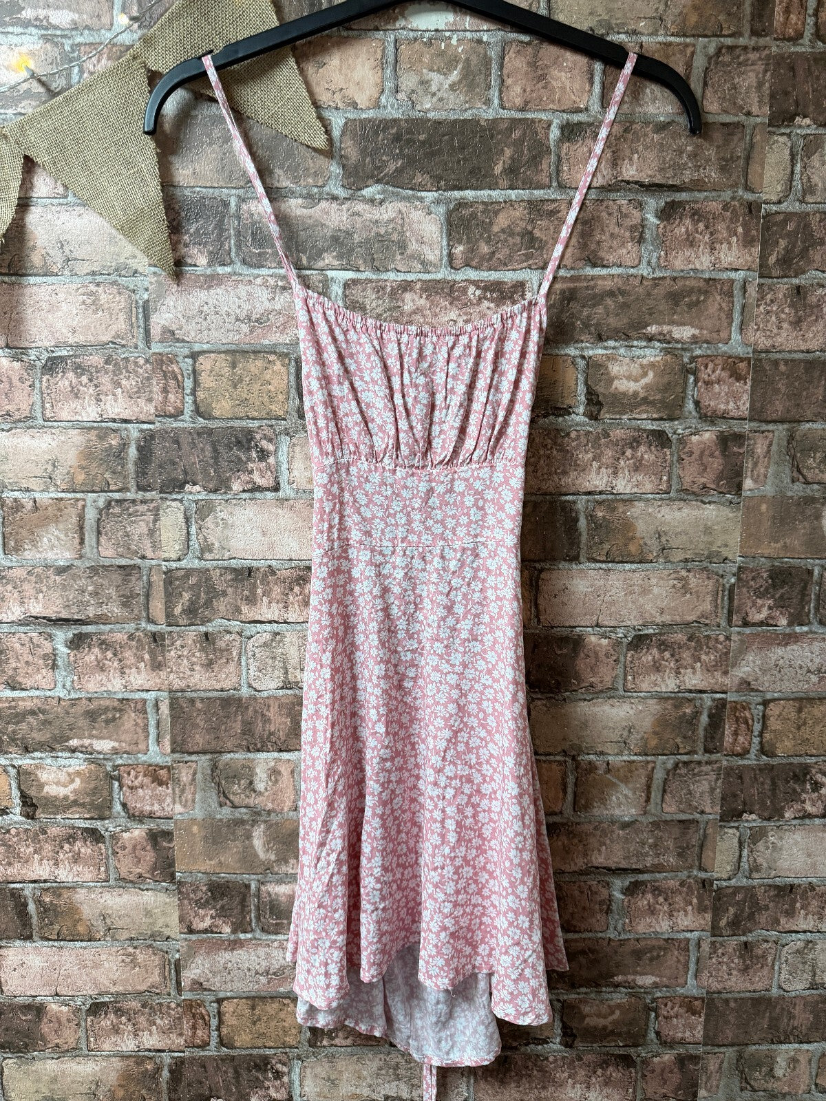 Shein Pink Floral Dress - Size 6