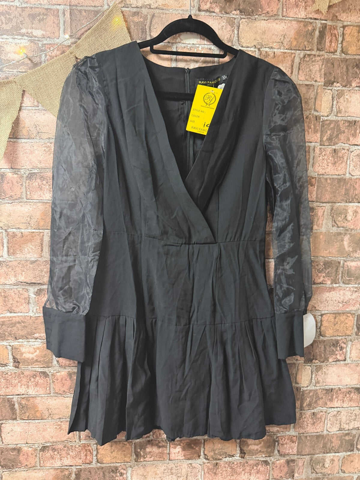 Ravi Famous Black Dress - Size 10