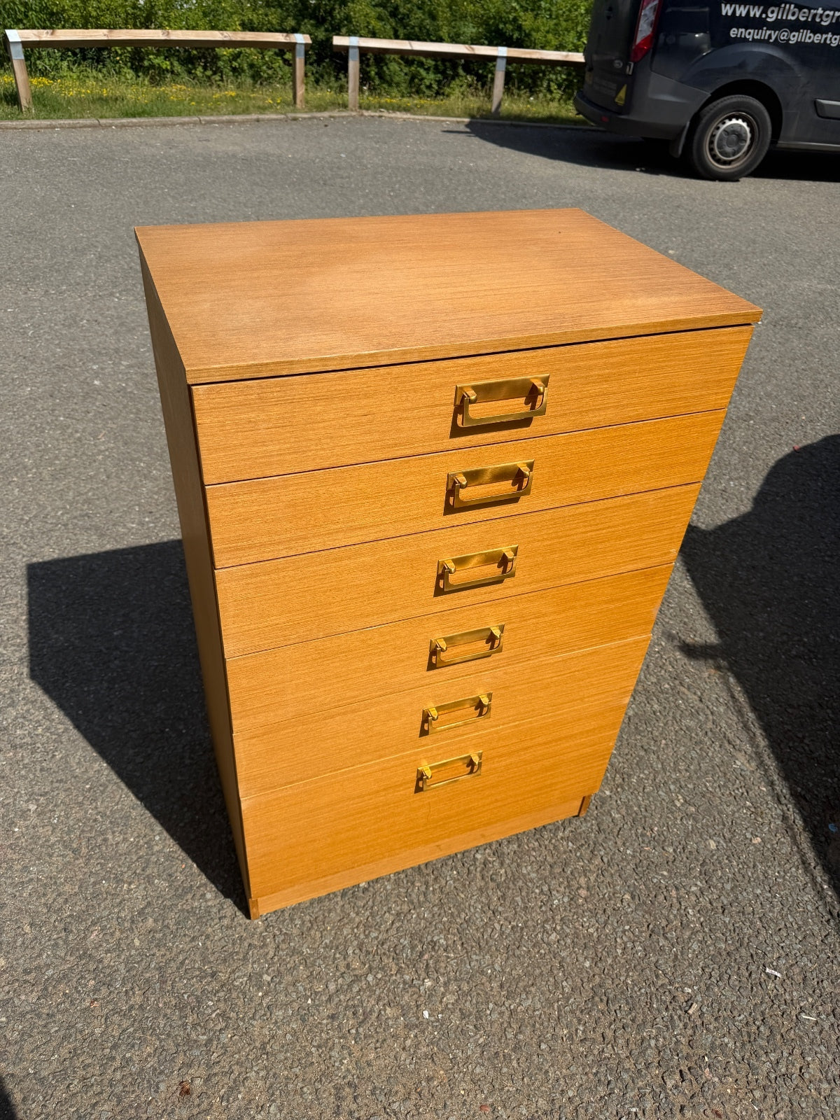 Mid Century Teak Chest of Drawers