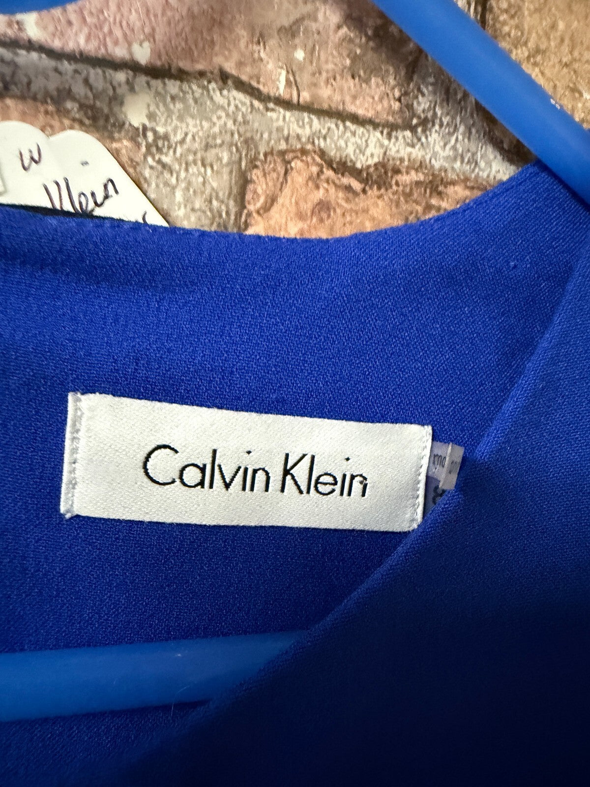 Calvin Klein Black and Blue Dress - Size 10