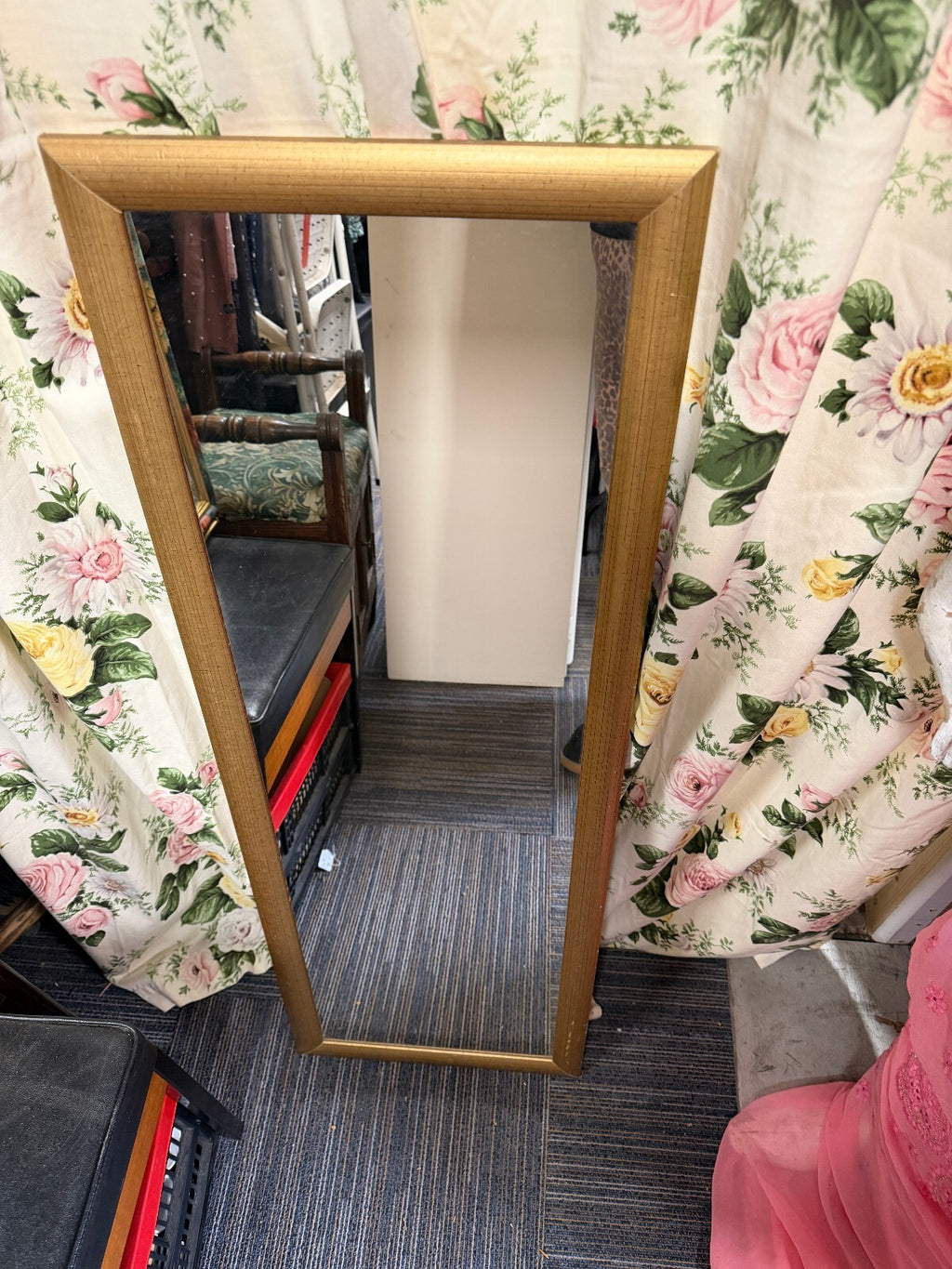 Gold Framed Rectangular Mirror