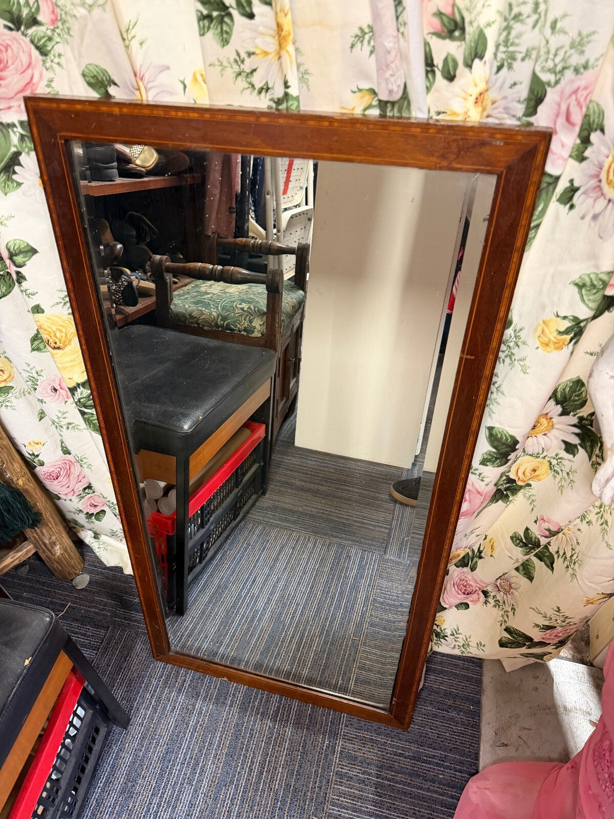Solid Wood Large Mirror
