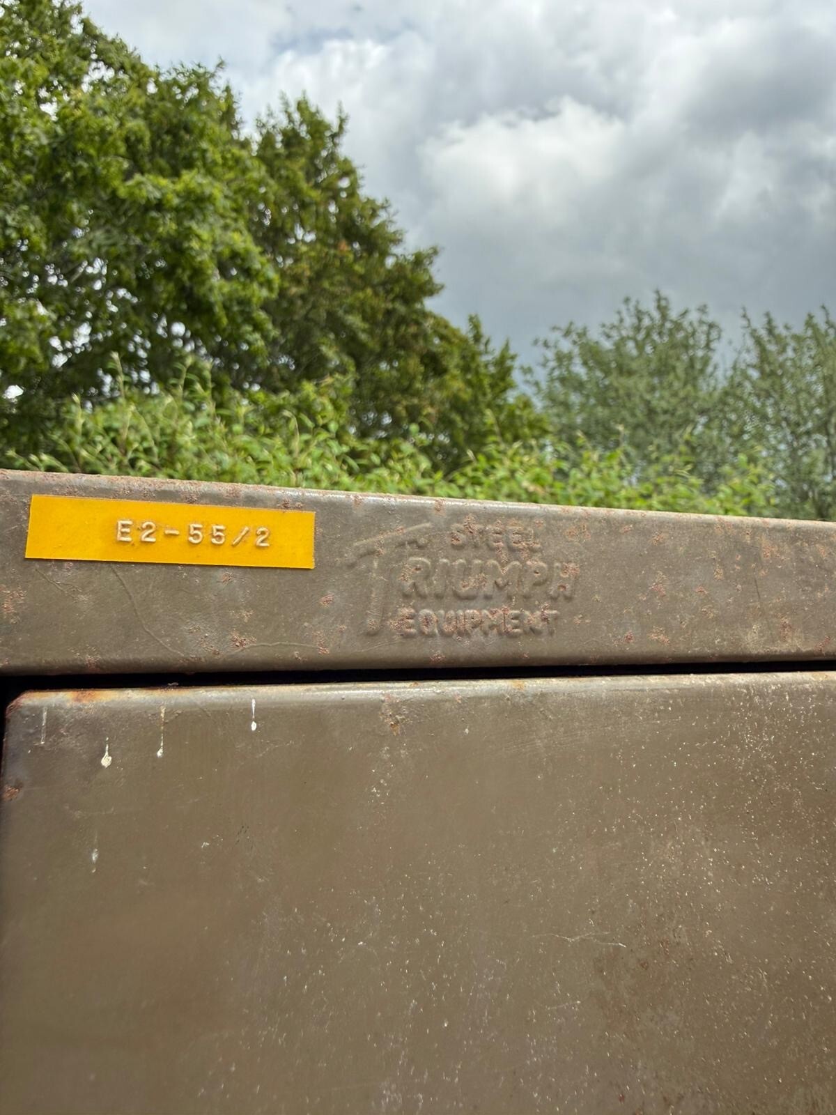 Triumph Vintage Industrial Metal Shelving Cabinet