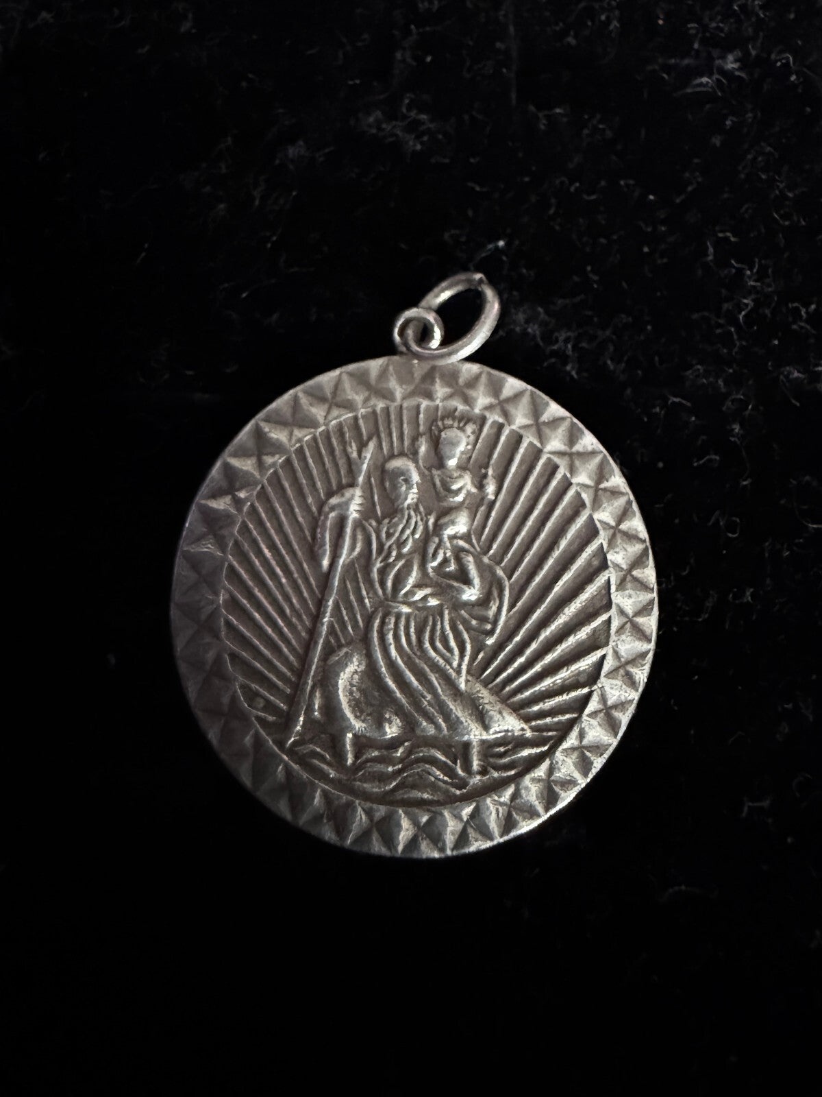 St Christopher 925 Hallmarked Silver Pendant