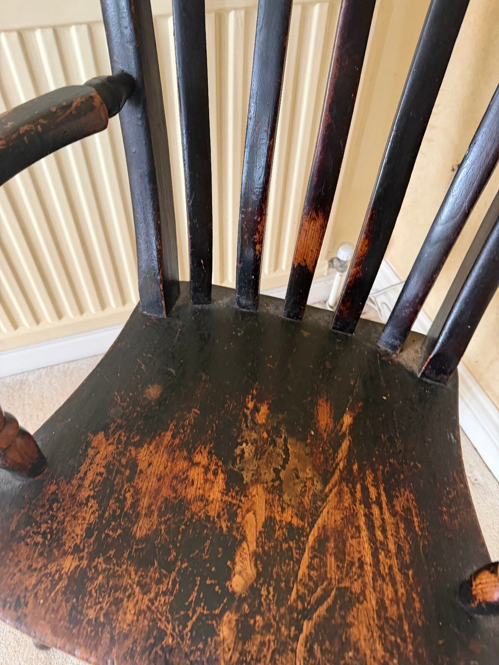 Antique Grandfather Windsor Carver Chair