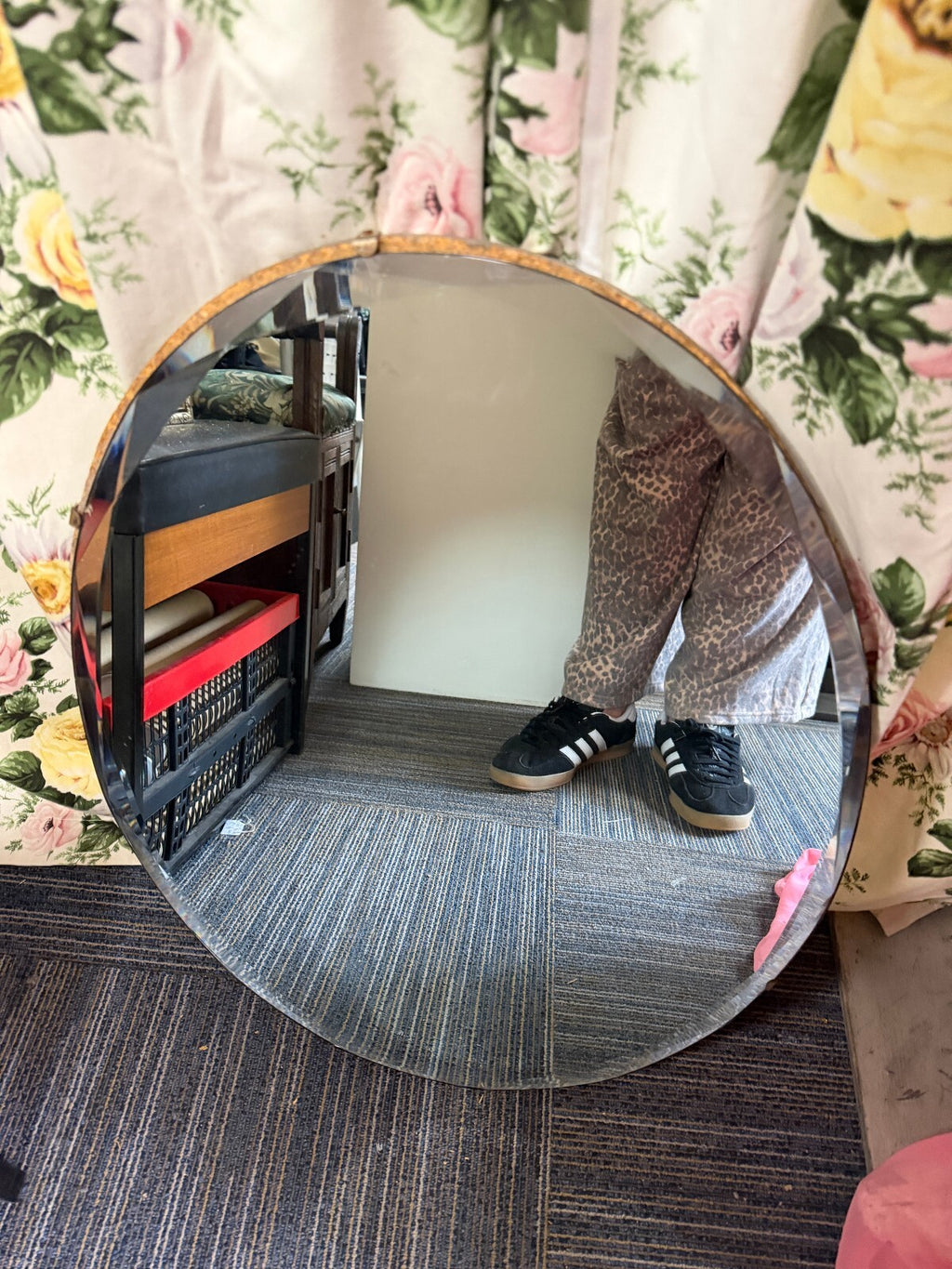 Vintage Round Mirror