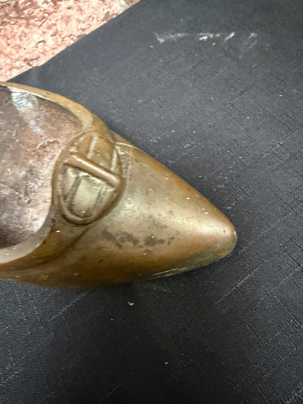 Brass Vintage Shoe Doorstop