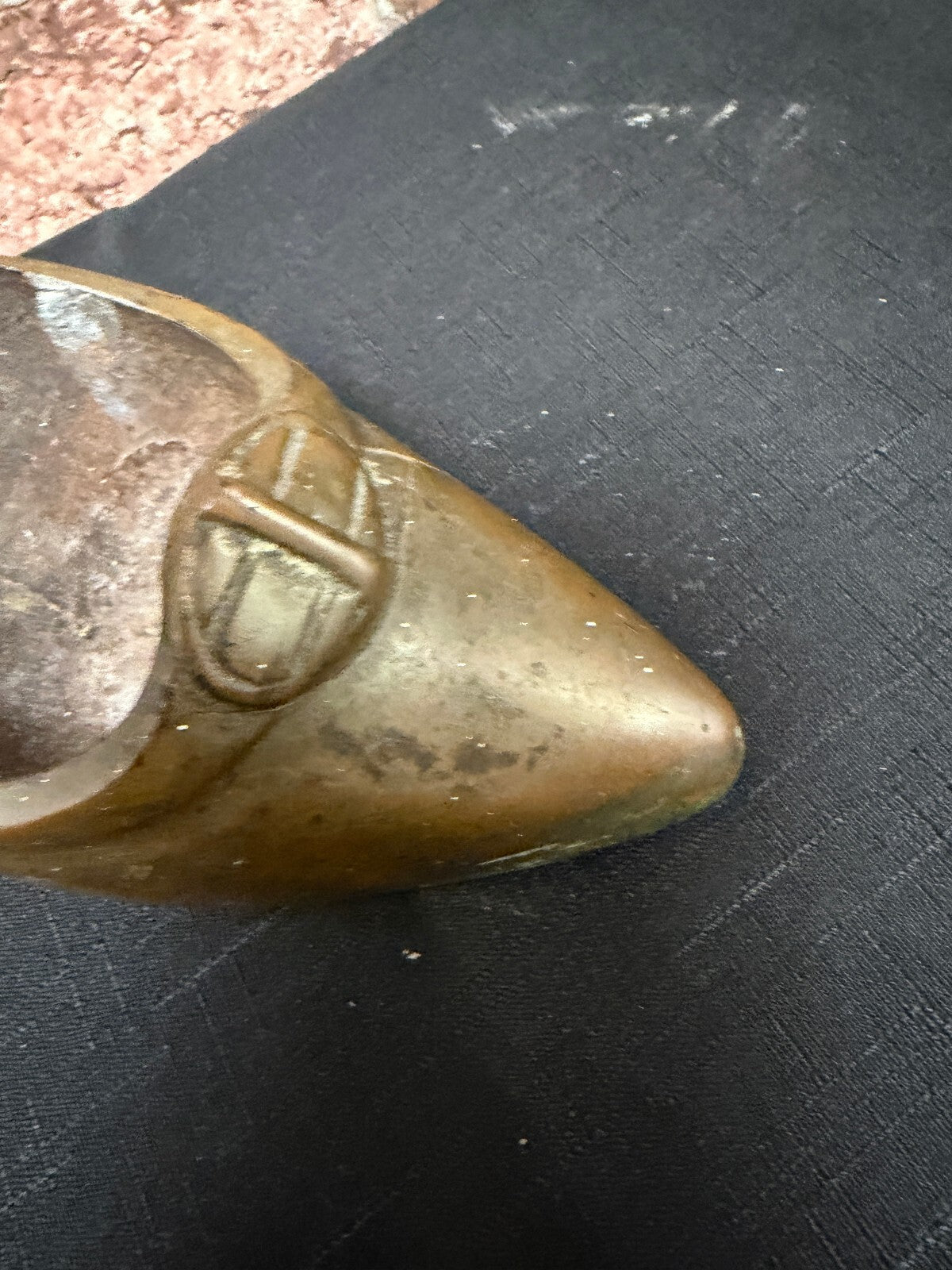 Brass Vintage Shoe Doorstop