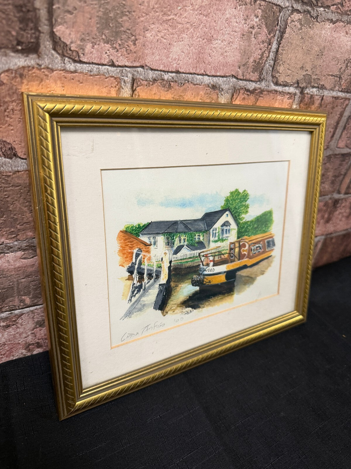 Linda Anfuso Framed and Signed Painting