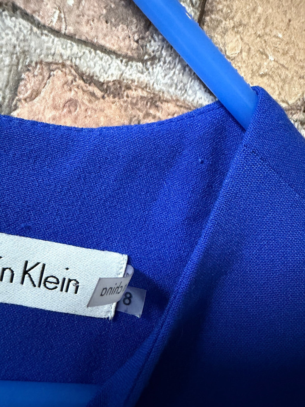 Calvin Klein Black and Blue Dress - Size 10