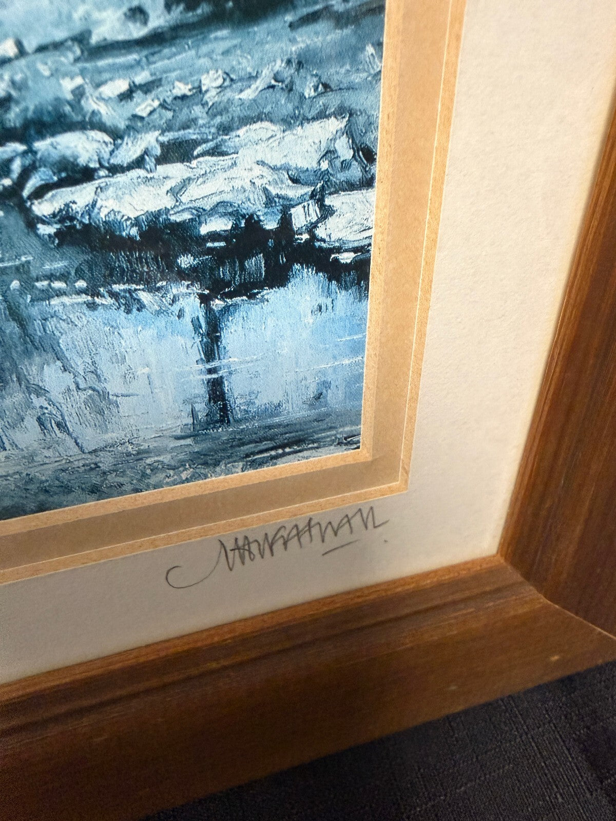 Martin Fretwell Vintage Framed and Signed Print