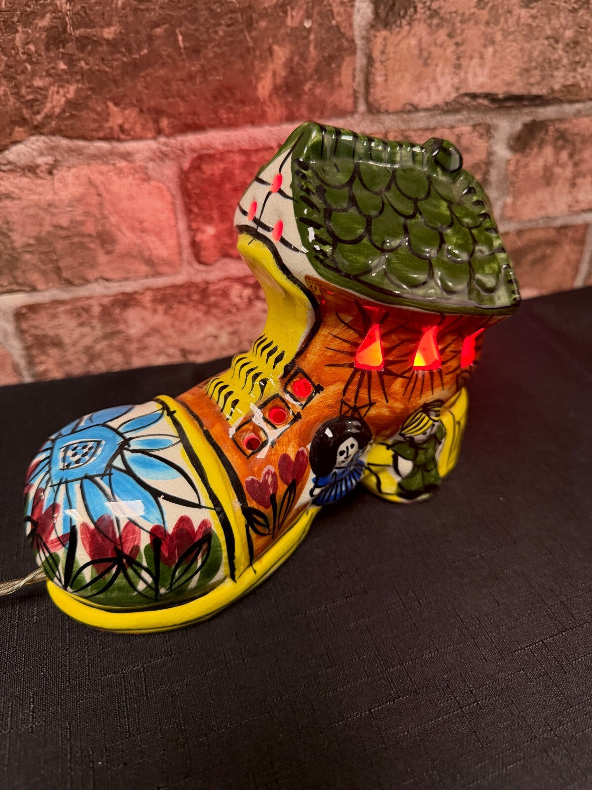 Derek Fowler Vintage Studio Ceramic Boot Lamp