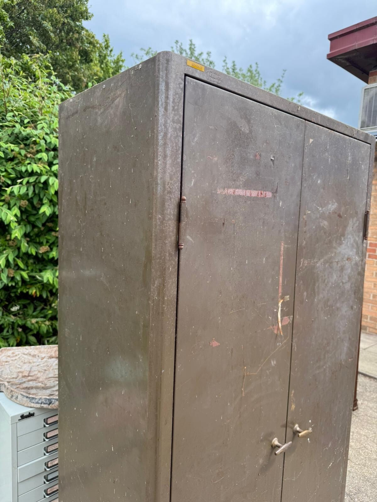 Triumph Vintage Industrial Metal Shelving Cabinet