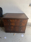 Mahogany Filing Drawer Storage Cabinet